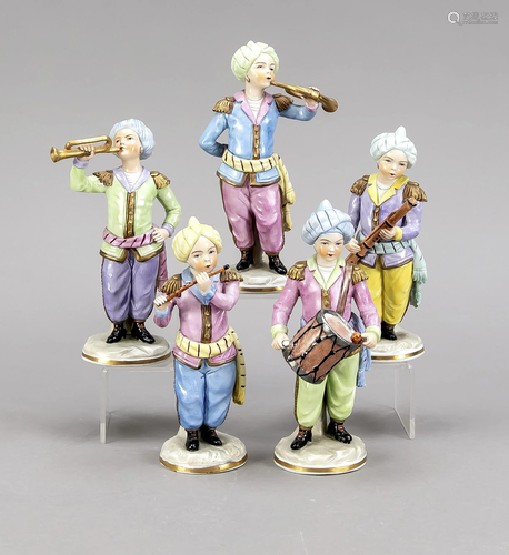 Turkish chapel, 5-piece Sitzendorf,