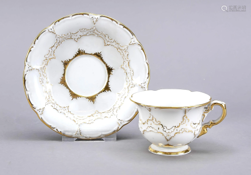 Cup with saucer, Meissen, 1970s, 2nd