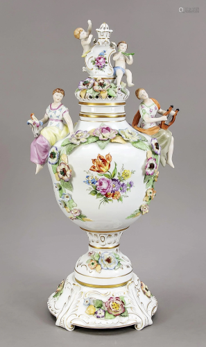 Large lidded vase, Plaue, Thuringia,
