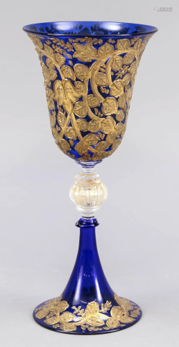Goblet glass, Italy, 20th century, t