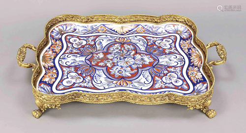 Large tray, Limoges, France, 20th c.