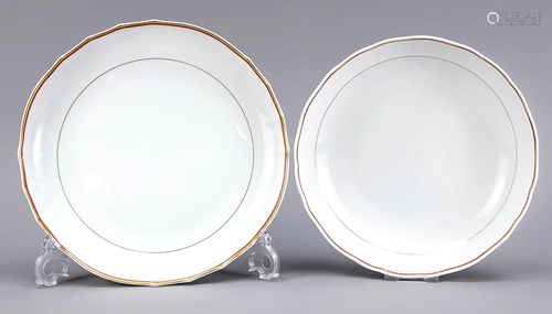 Two round bowls, Meissen, 1950s, 2nd