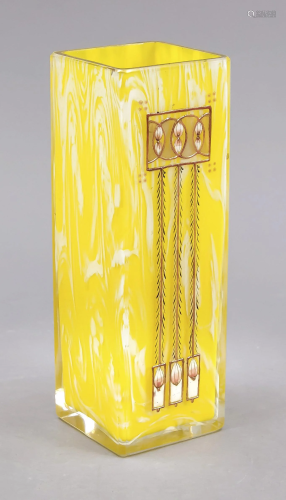 Art Nouveau vase, c. 1900, square st