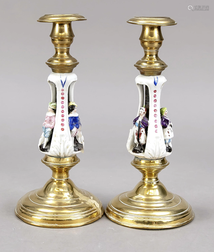 Pair of candlesticks, France, 19th c