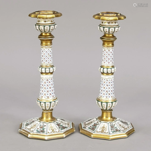 Pair of candlesticks, France, 19th c