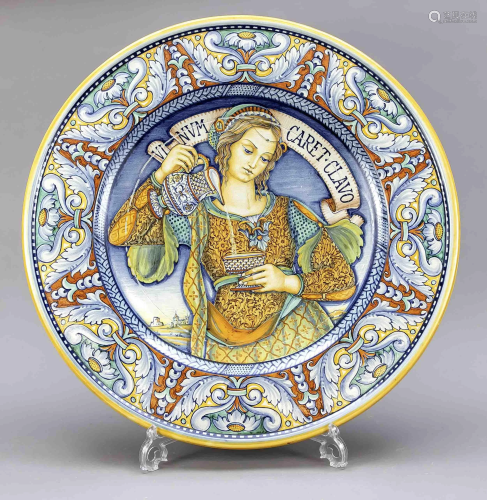 Large wall plate, Deruta, Italy, 20t