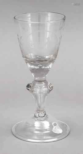 Goblet glass, end of 18th century, r