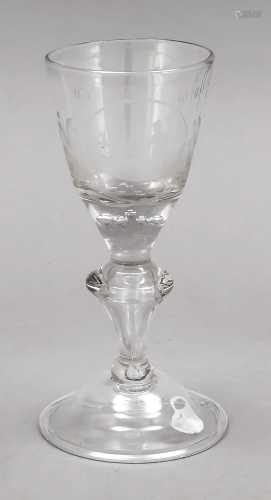 Goblet glass, end of 18th century, r