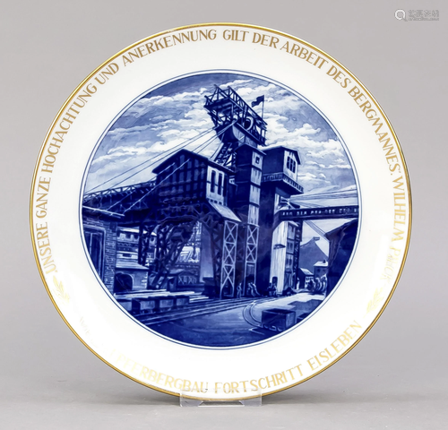 Wall plate, Meissen, 1950s, deputati