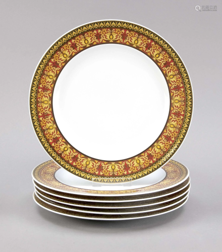 Six plates, Rosenthal, end of 20th c