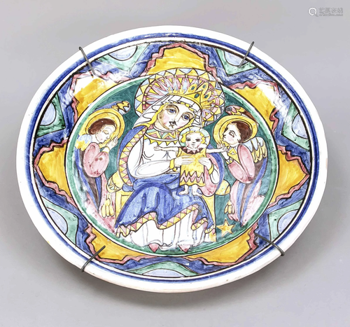 Large wall plate, Italy, 19th centur