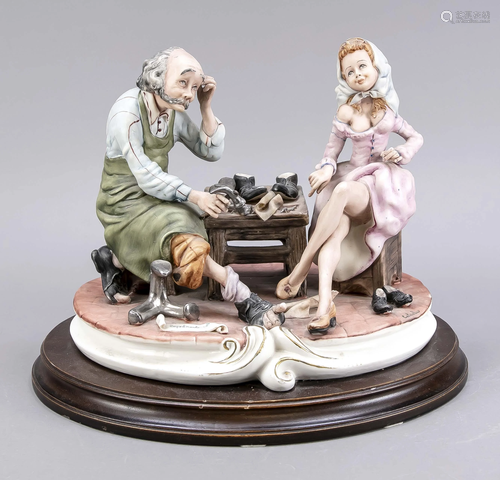 Visit to the shoemaker, Capodimonte,