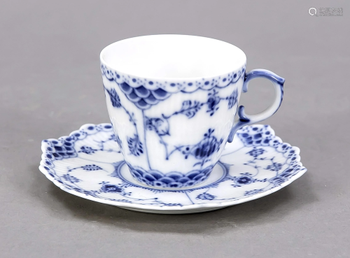 Mocha cup with saucer, Royal Copenha
