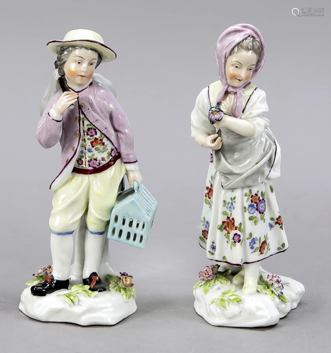 Pair of bird catchers, HÃ¶chst, 20th