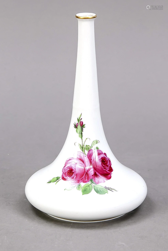 Narrow neck vase, Meissen, mark 1850