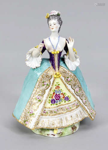 Rococo lady, w. Frankenthal, lady in
