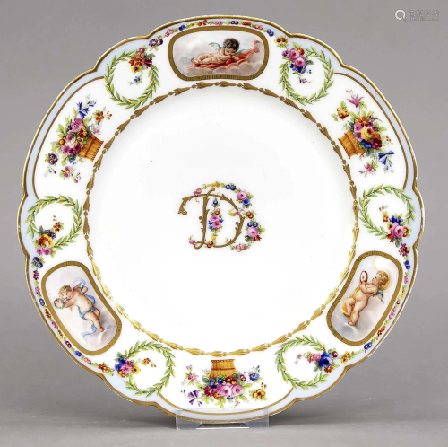 Plate, Sevres, France, reproduction