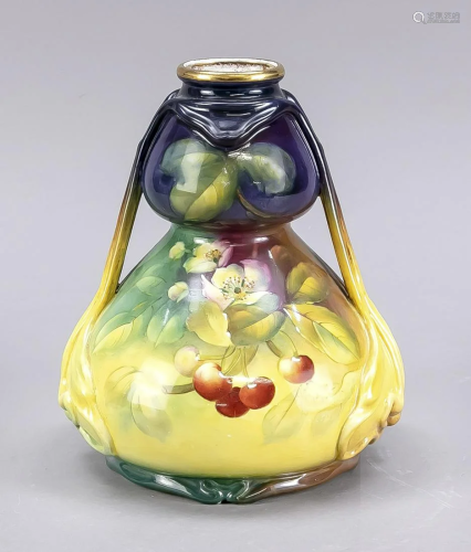 Art Nouveau vase, Anton Mehlem, Bonn