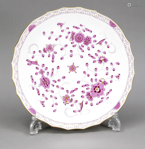 Round cake plate, Meissen, 1950s, 1s