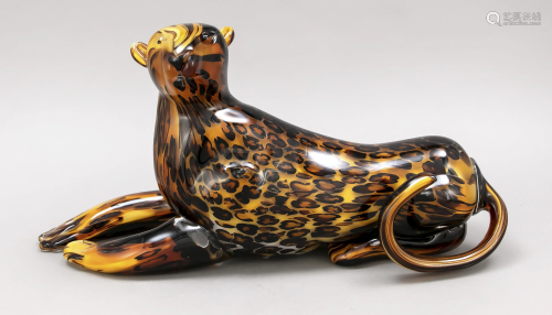Lying leopard, Italy, early 21st c.,