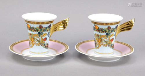 Two collection cups with saucer, Ros