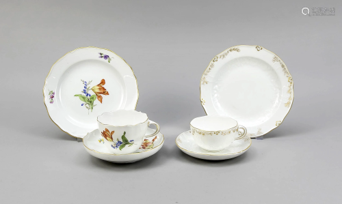 Two place settings, Meissen, marks o