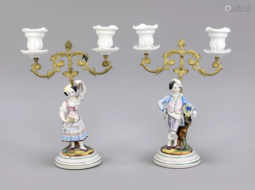 Pair of candlesticks, w. France, on