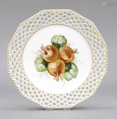 Fruit plate, Nymphenburg, mark 1925-