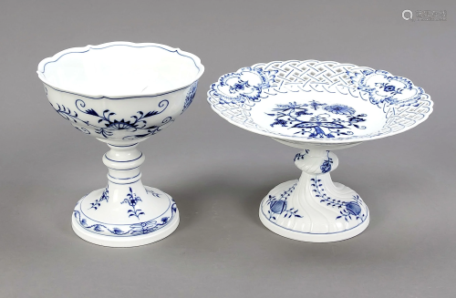 Two footed bowls, Meissen, after 197