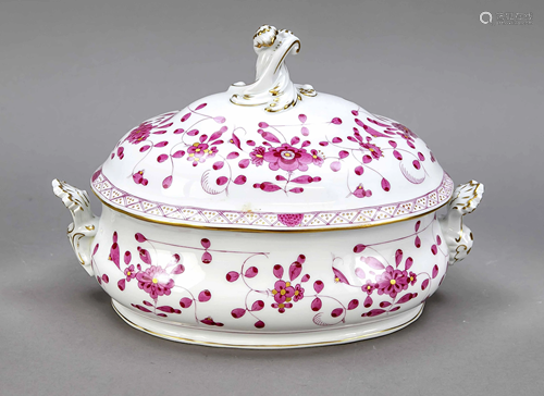 Oval lidded tureen, Meissen, 1970s,