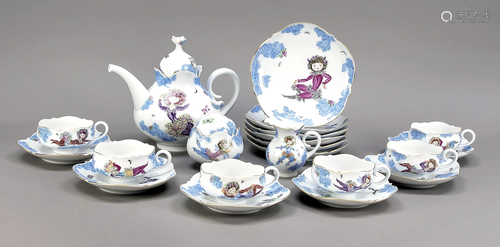 Tea set for 6 persons, 21 pieces, Me