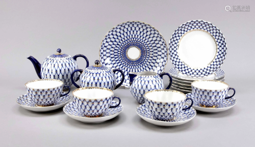 Tea service for 6 persons, 22 pieces
