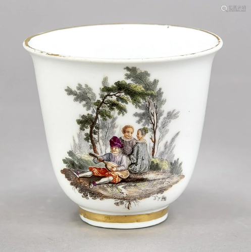 Koppchen with two scenes, Meissen, m