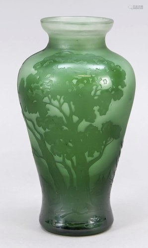 Vase, France, c. 1920, marked, Nancy