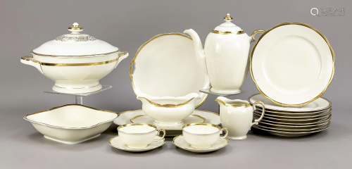 Large coffee and dinner service, Kri