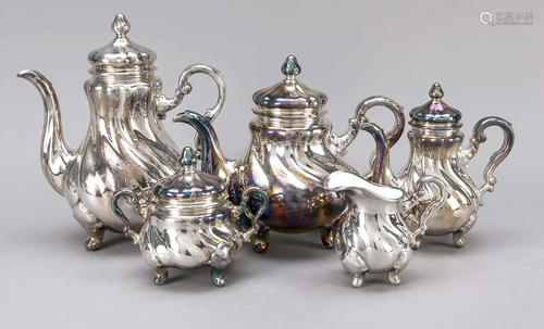 Centerpiece, 5 pieces, German, 19th