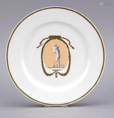 Meissen picture plate, Marcolini mar