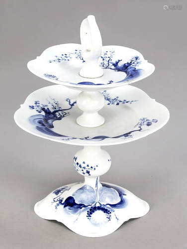 Etagere on two levels, Meissen, afte