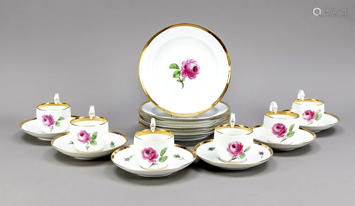 Six place settings, 18 pieces, Meiss