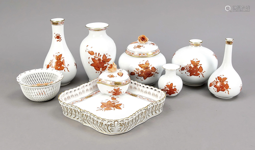 Herend set, 9 pieces, after 1967, de