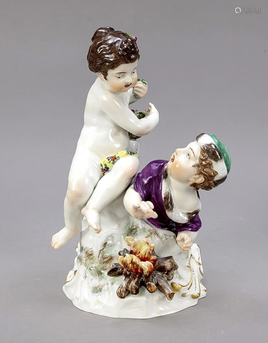 Allegory of the Seasons, Meissen, ma