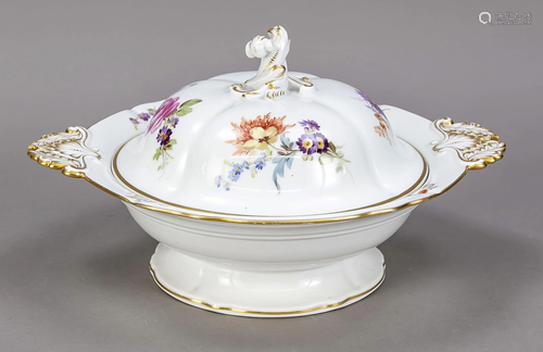 Lidded tureen, Meissen, Knauff-Schwe