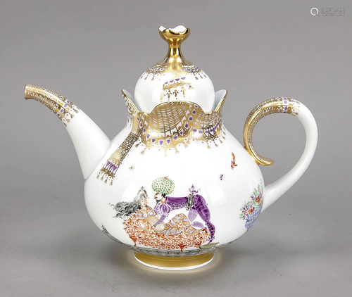 Teapot, Meissen, after 1980, 1st cho