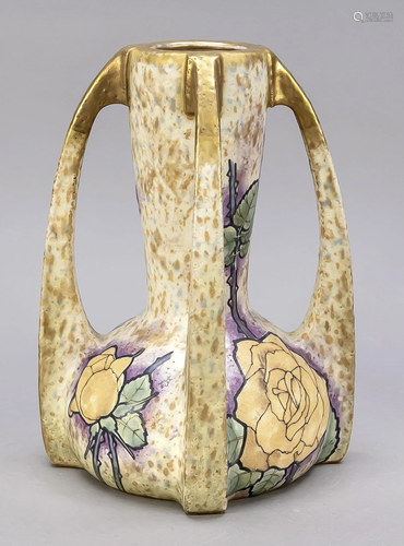 Art Nouveau vase, embossed mark Amph