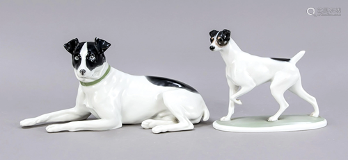 Two dog figures, Schreitender Foxter