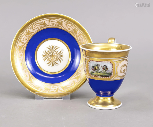 Cup with saucer, KPM Berlin, 1815-30