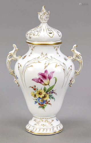 Lidded vase, Hutschenreuther, Hohenb