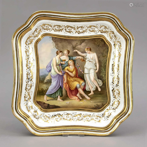 Porcelain plate, w. Vienna, c. 1900,