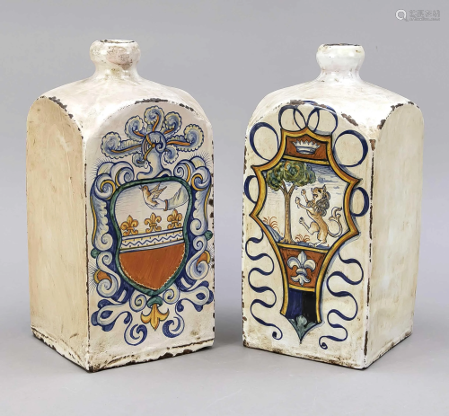 Two bottles, Italy, w. 19th c., rect