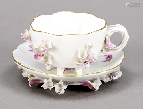 Cup with saucer, Meissen, Knauff-Sch